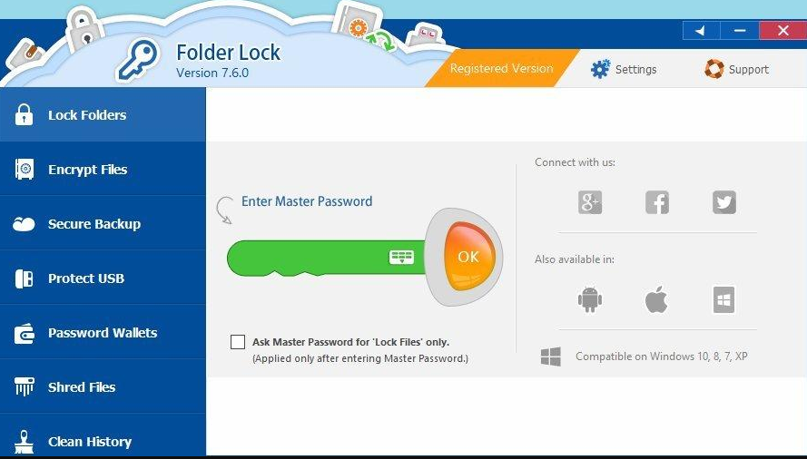تحميل برنامج Folder Lock 7.8.0 مجانا لحماية الملفات والفولدرات والفلاشه الخاصه بك بباسورد