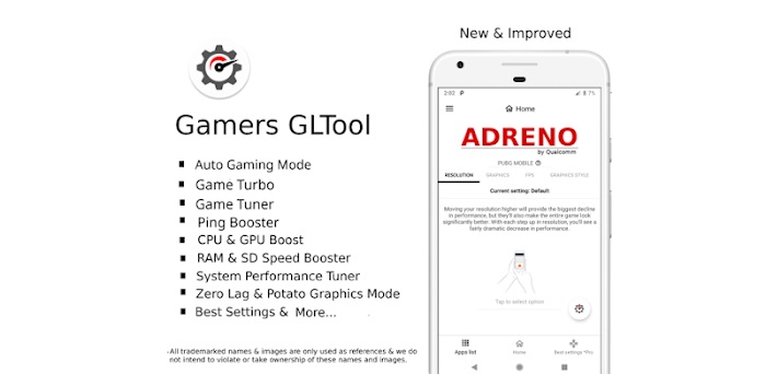 تحميل تطبيق تسريع العاب الاندرويد Gamers GLTool Pro 2020 كامل